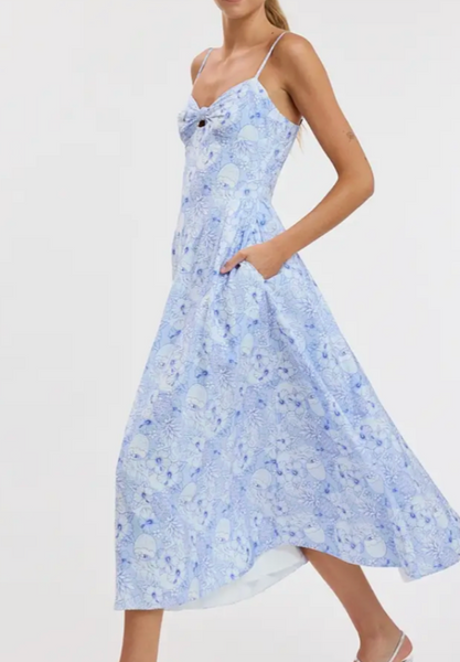 Julia Knot Front Midi Dress