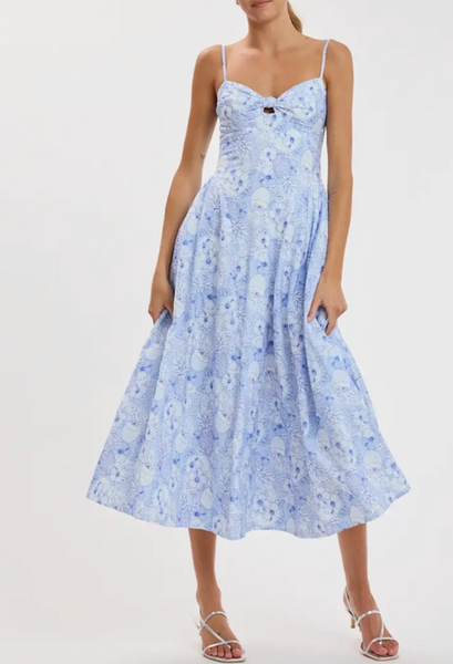 Julia Knot Front Midi Dress