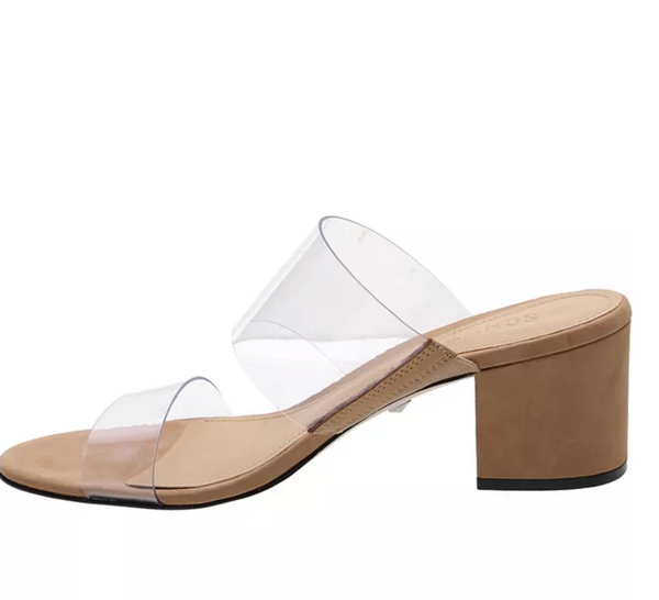 Ariella Clear  Block Heels