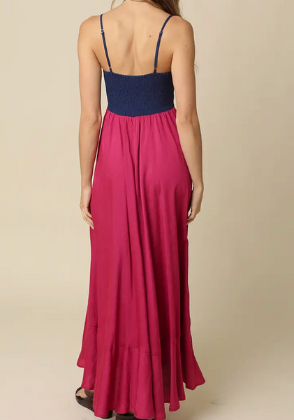 Ellie Color Block Maxi Dress