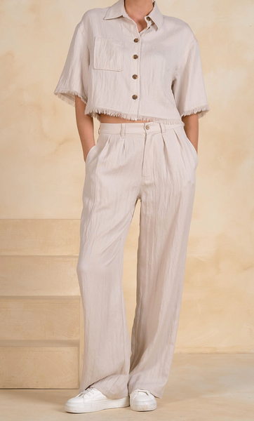 Jada Button Down Top/Pants Set