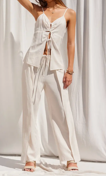 Tori Lace Up Top/Pants Set