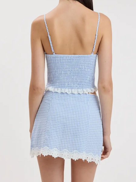Cameron Checkered Skirt Set