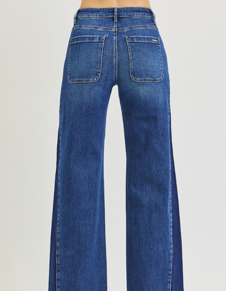 Jolie Side Stripes High Rise Jeans