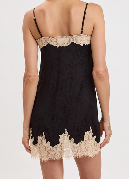 Laurel Lace Trim Mini Dress