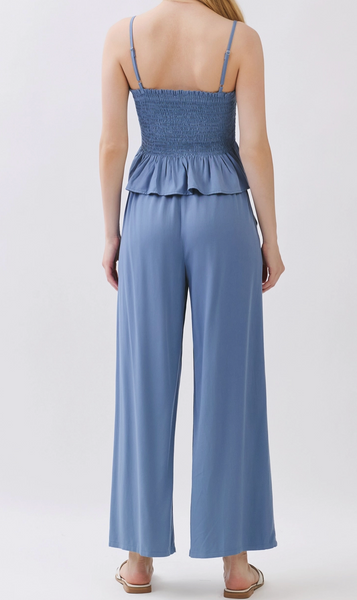 Hailey Smock Top/Drawstring Pants Set