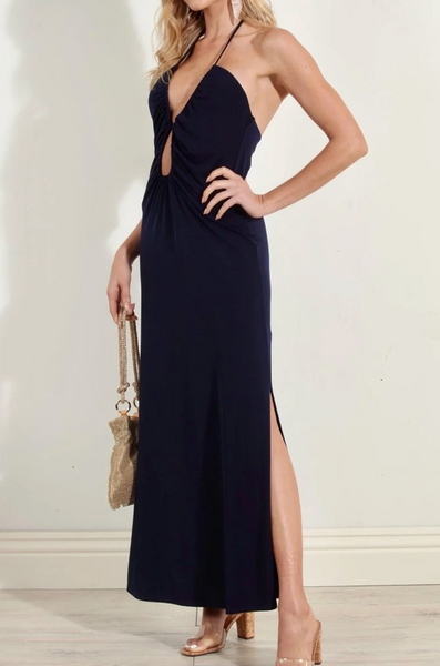 Kelly Keyhole Midi Dress