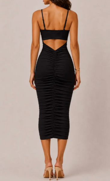 Angie Cutout Midi Dress