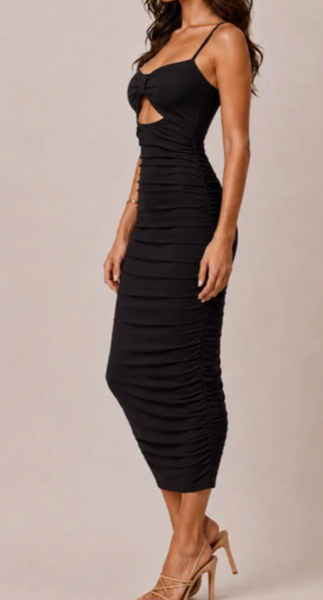 Angie Cutout Midi Dress