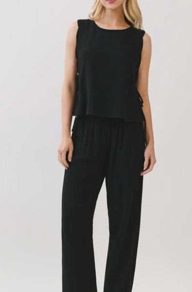 Nora Scallop Top/Barrel Pant Set