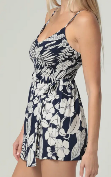 Bree Smock Wrap Romper