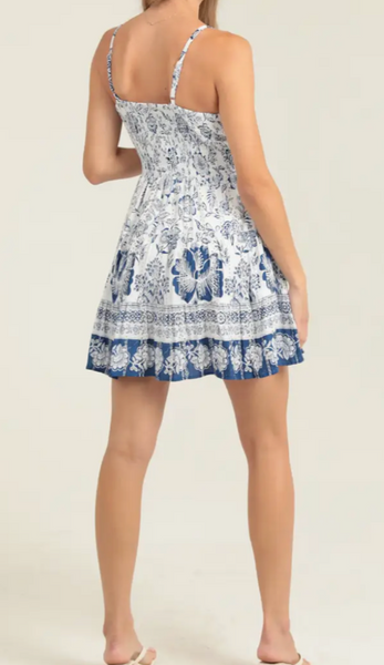 Ally Eyelet Twist Front Dress