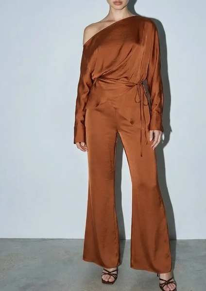 Shelby Off Shoulder Pants Set