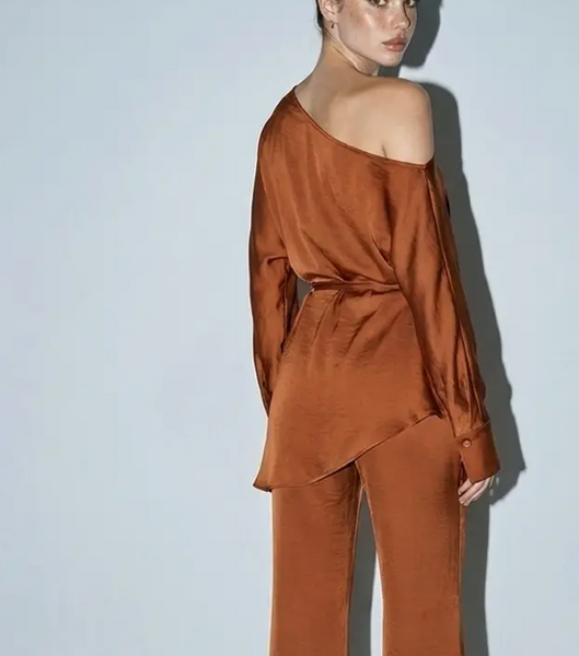 Shelby Off Shoulder Pants Set