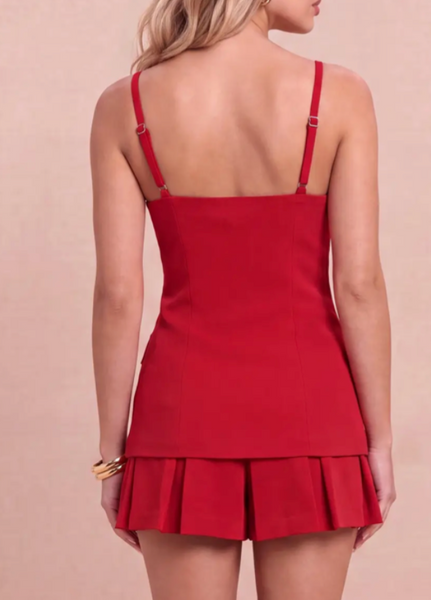 Kara Pleaded Romper