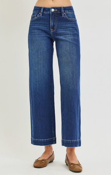 Rowan Mid Rise Cropped Jeans