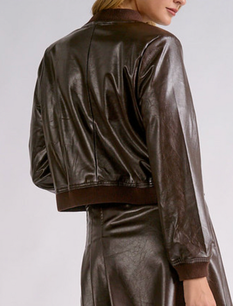 Jordan Faux Leather Jacket