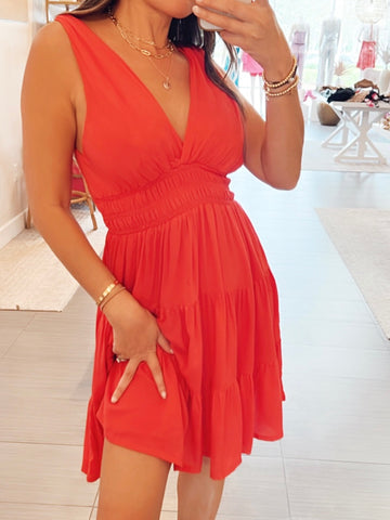 Kenzie Empire Waist Mini Dress