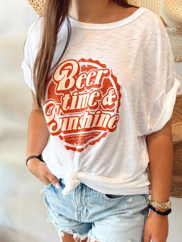 Beer Time & Sunshine Tee