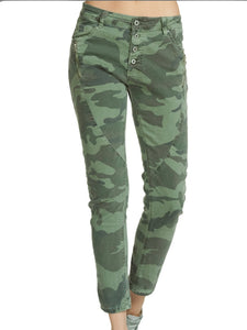 Oliver Camo Button Fly Jeans