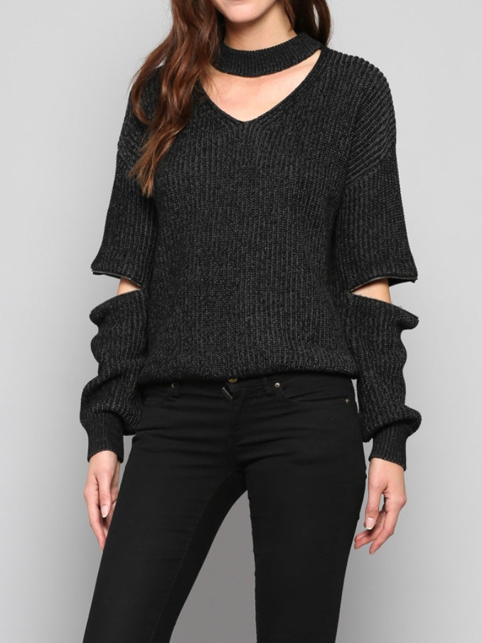 Remi Choker Knit Sweater