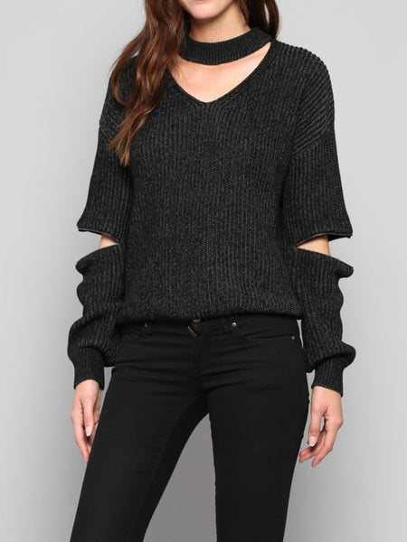 Remi Choker Knit Sweater