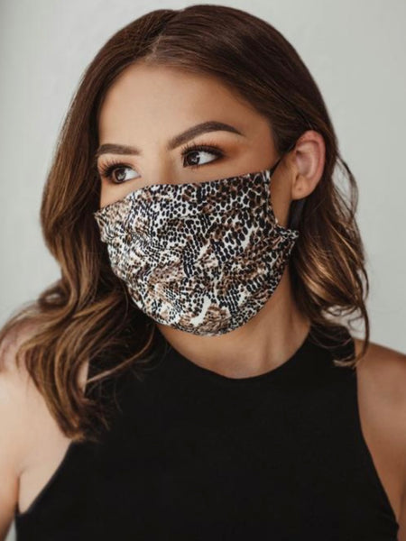 Cotton Blend Print Mask