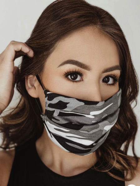 Cotton Blend Print Mask