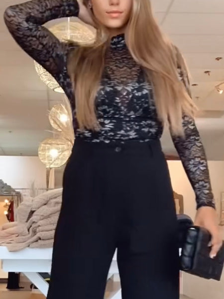Sasha Shimmer Lace Bodysuit