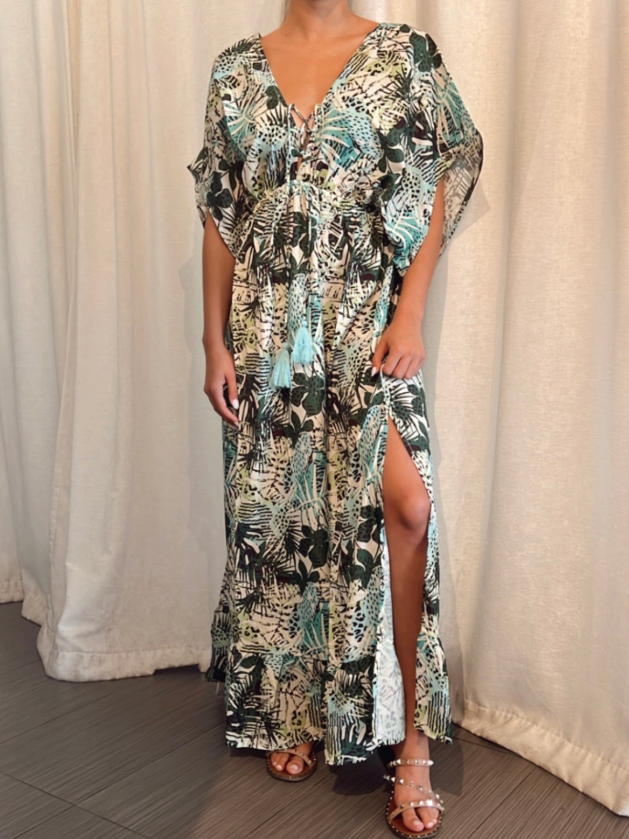 Kalea Kimono Sleeve Maxi Dress