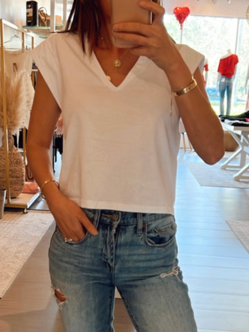 Leah Wide Shoulder Top