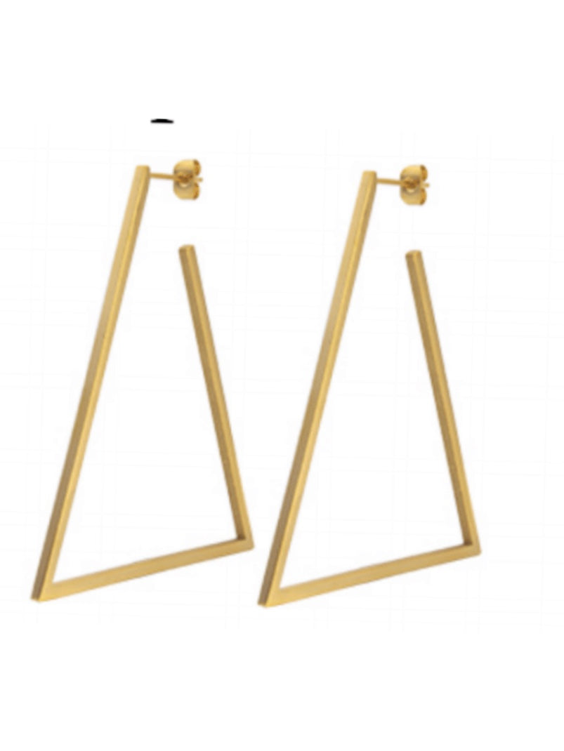 Sahira Geo Triangle Hoops