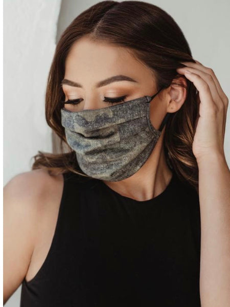 Cotton Blend Print Mask