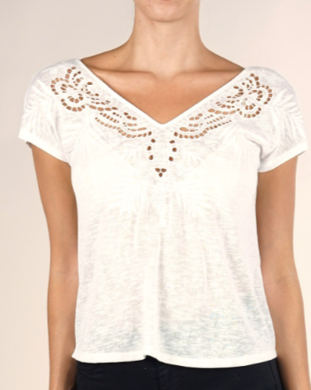 Gracie Embroidered Tee