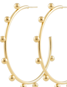 Erin Studded Large Hoops