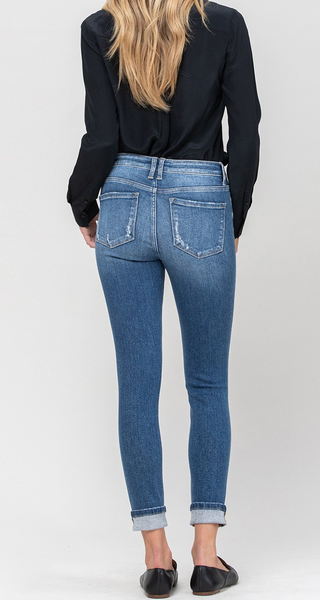 Milla Cuffed Distressed Jeans