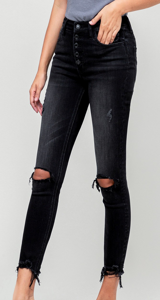 Dylan Highrise Button Fly Jeans