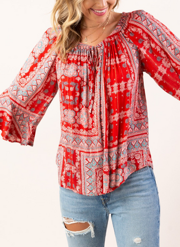 Rumi Flutter Sleeve Top