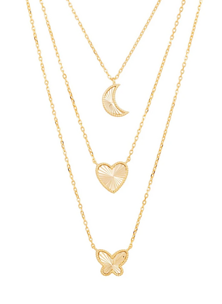 Dainty Moon/Star/Butterly Necklace