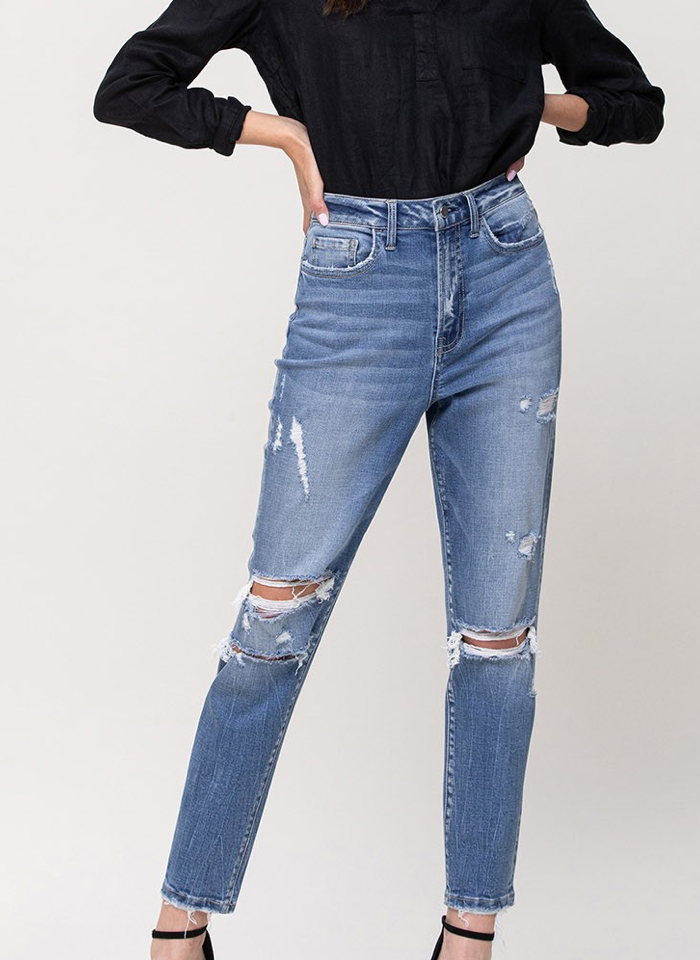 Carmen Highrise Straight Cut Jeans