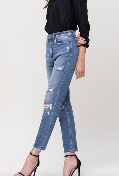 Carmen Highrise Straight Cut Jeans