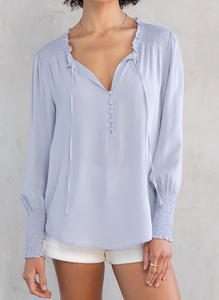 Lynn Long Sleeve Silky Top