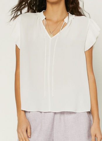 Ellen Pleated Shoulder Top