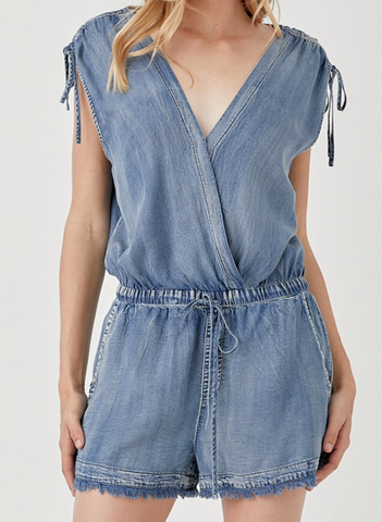 Caroline Denim Romper