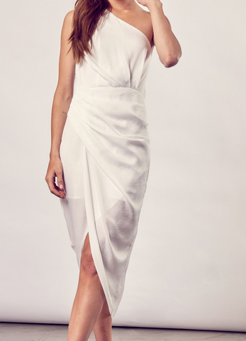 Shayna One Shoulder Drape Dress