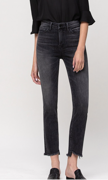 Dawna Highrise Straight  Crop Jeans