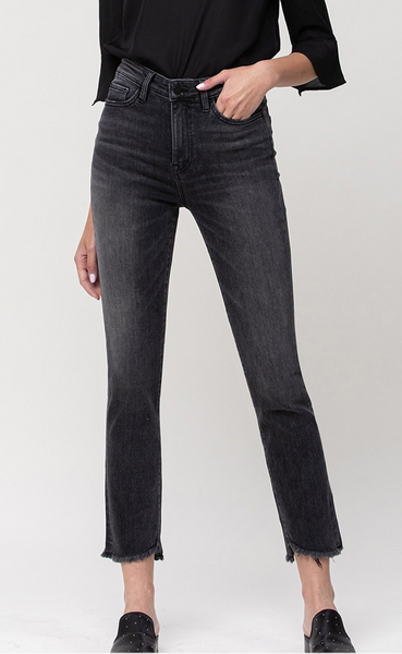 Dawna Highrise Straight  Crop Jeans