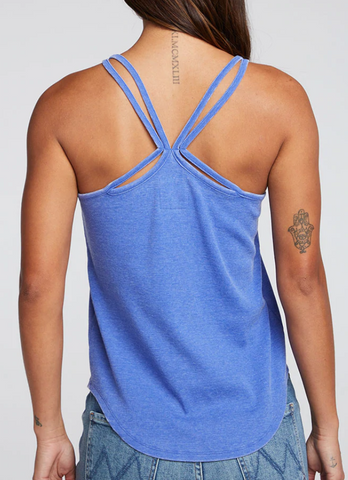 Chase Rib Strappy Shirttail Tank