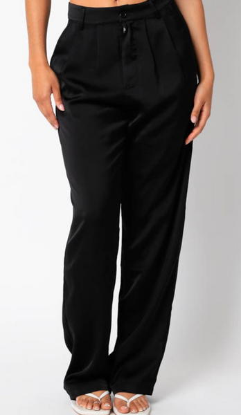 Morgan Satin Wide Leg Pants