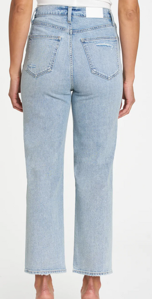 Cassie Cropped Super High Rise Straight Crop Jeans